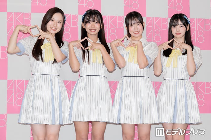 長谷川百々花、山内利乃明、大西ゆな、前田衣澄(C)モデルプレス