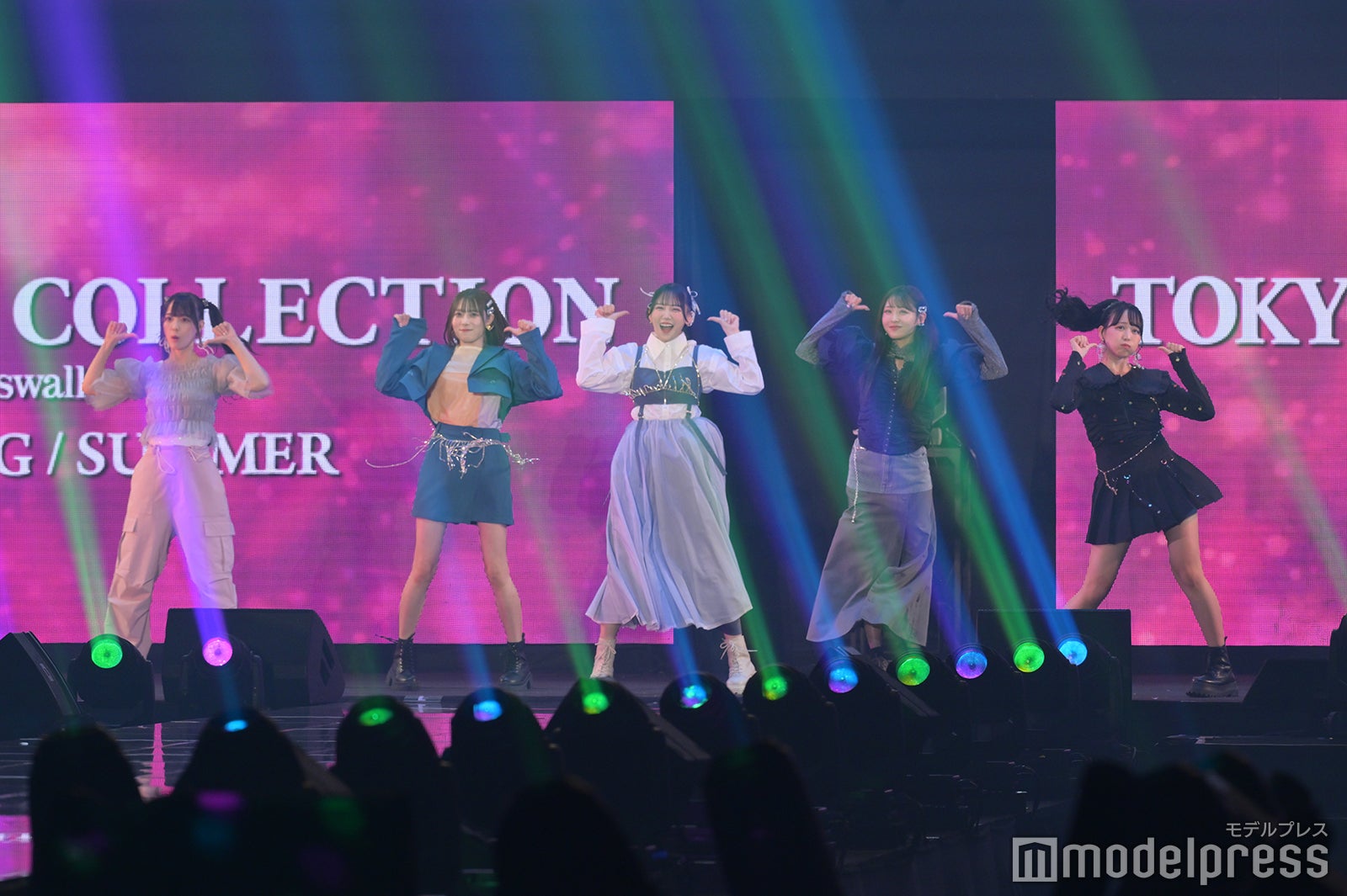 松本ももな、橋本桃呼、鈴木瞳美、櫻井優衣、松本かれん「推しの子」ステージより（C）モデルプレス