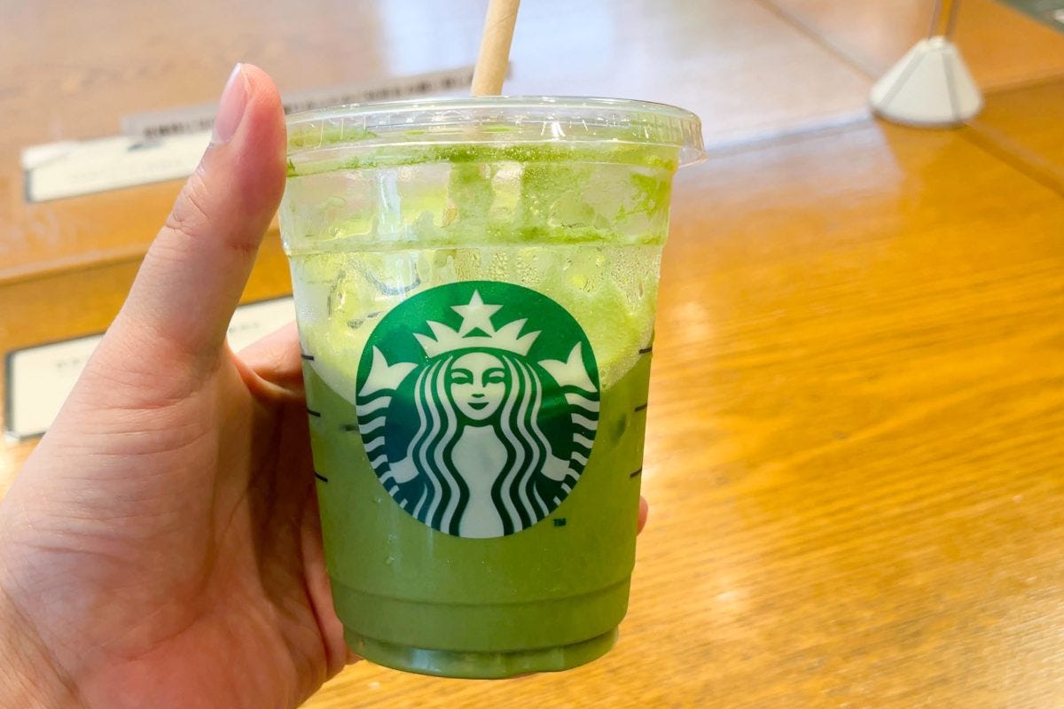 ダブル抹茶ティーラテ