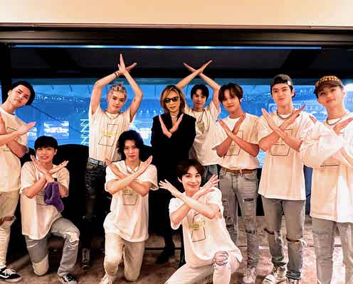 X JAPAN・YOSHIKI、NCT 127のライブ参戦で“X”ポーズ「東京ドームが初めてには見えない」と絶賛