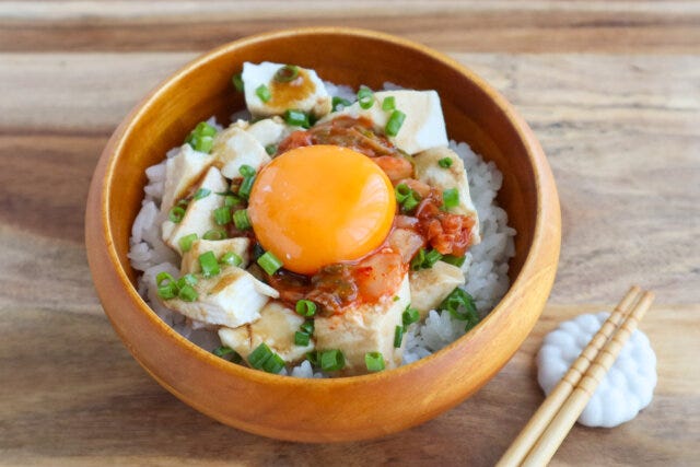 油そば風豆腐丼レシピ　家事ヤロウ　アレンジ