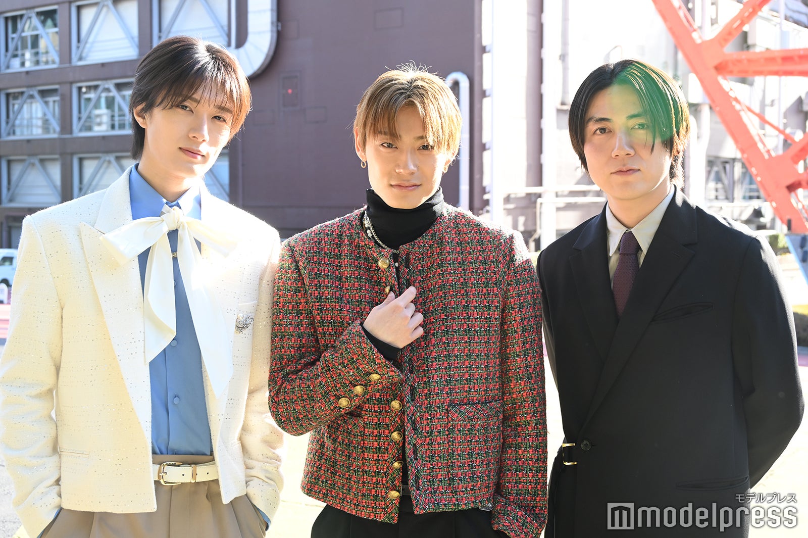 山中柔太朗、高松アロハ、八重樫風雅監督（C）モデルプレス