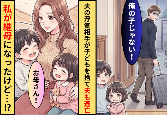 夫の浮気相手が子どもを捨て…夫も逃亡。私が継母になったけど子どもたちが可愛すぎます