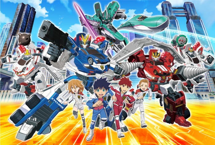 「映画ドライブヘッド~トミカハイパーレスキュー 機動救急警察~」メインビジュアル(C)TOMY/ドライブヘッド2018・TBS (C)プロジェクト シンカリオン・JR-HECWK/超進化研究所・TBS