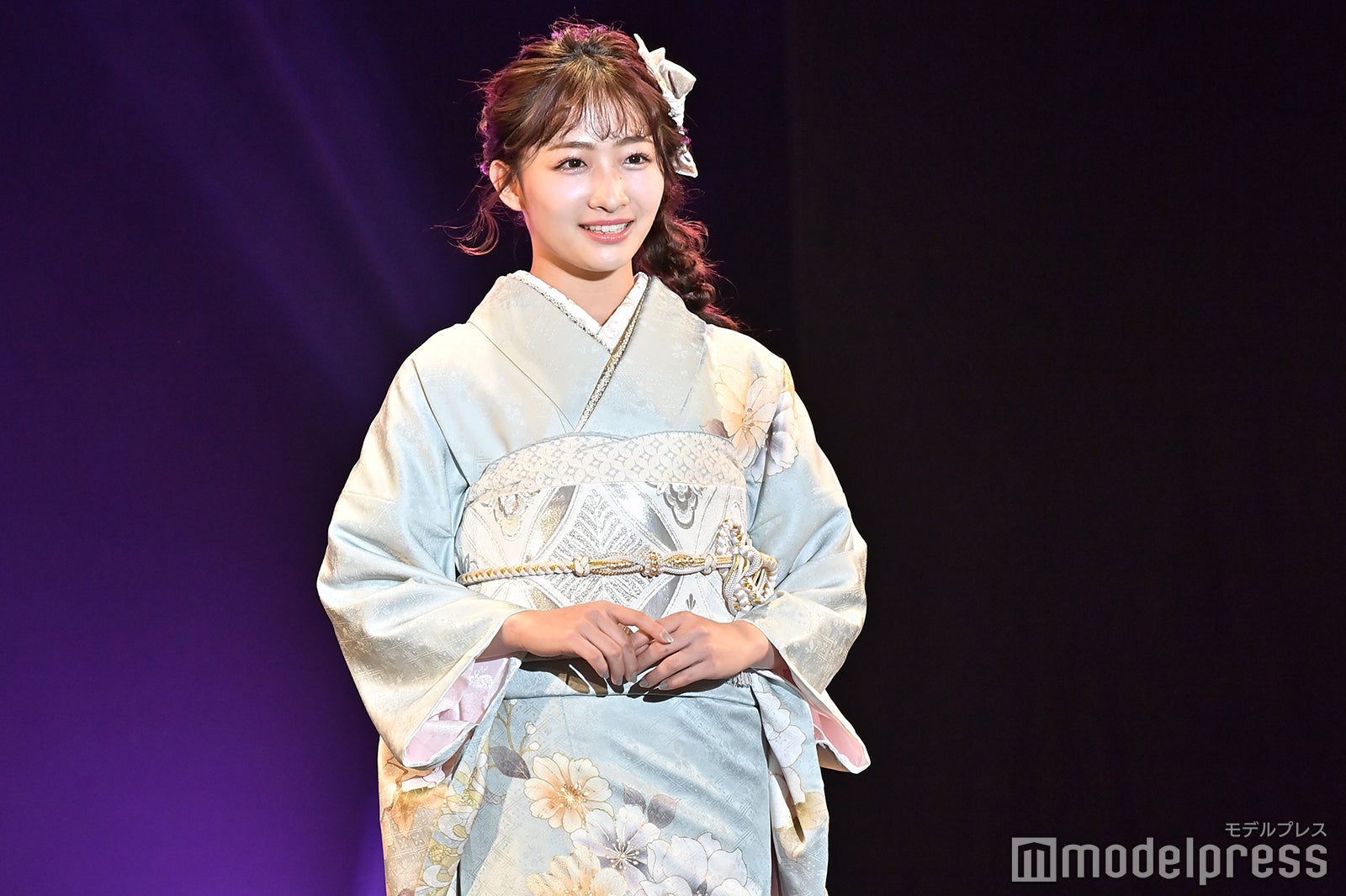 「今日好き」石川翔鈴、艶やか振り袖姿でキュートに微笑む＜超超十代－ULTRA TEENS FES－2022＠TOKYO＞