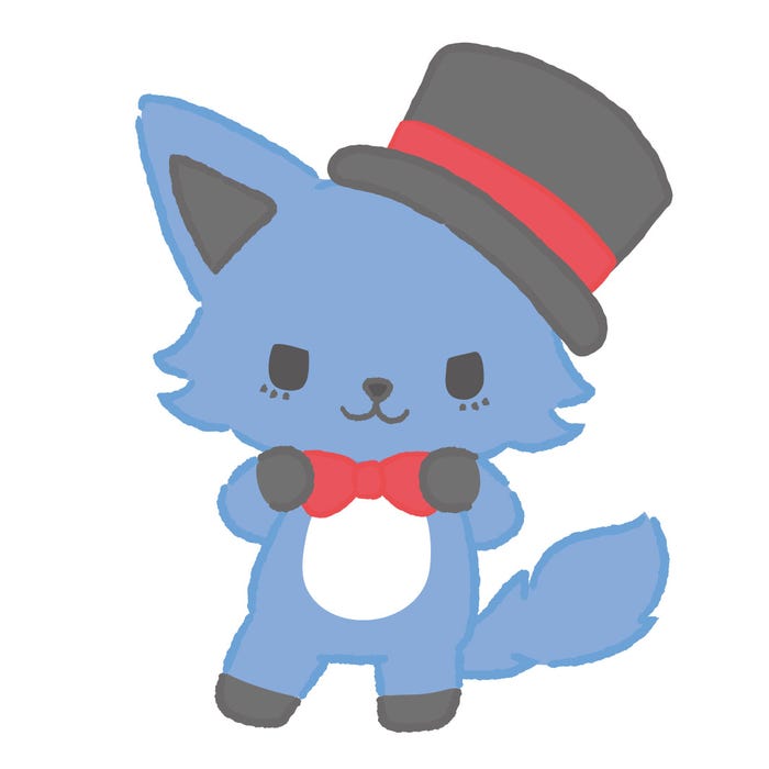 レイン(川尻蓮考案)マジシャンのキツネ。みんなに驚きと感動をお届け。(C)’22 SANRIO 著作(株)サンリオ (C)LAPONE ENTERTAINMENT