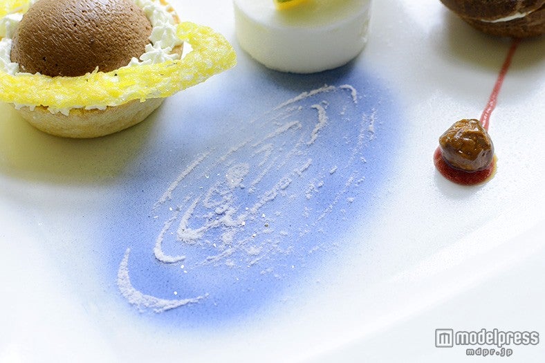 宇宙をイメージした飾り付け