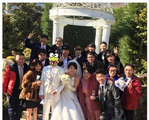 横澤夏子結婚式、渡辺直美・ジャンポケ太田夫妻らお笑い芸人仲間が豪華集結