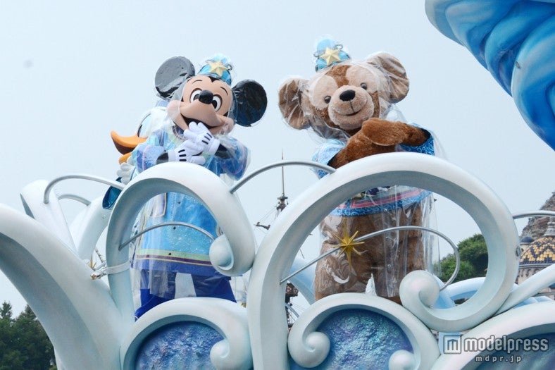 TDS「七夕グリーティング」／ミッキー、ダッフィー（雨天バージョン）