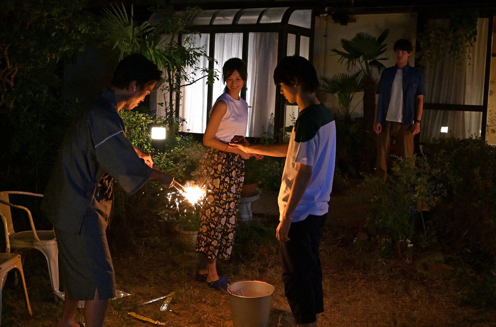 桐谷健太、菜々緒、横浜流星、福士蒼汰／「4分間のマリーゴール」第1話より（C）TBS