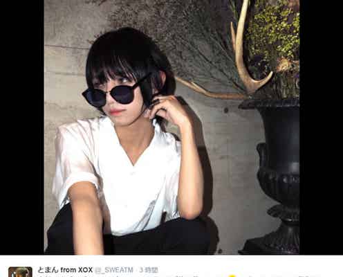 “ジェンダーレス男子”とまん、2年ぶりに黒髪へ 大胆イメチェンに「新鮮」「めっちゃいい」の声