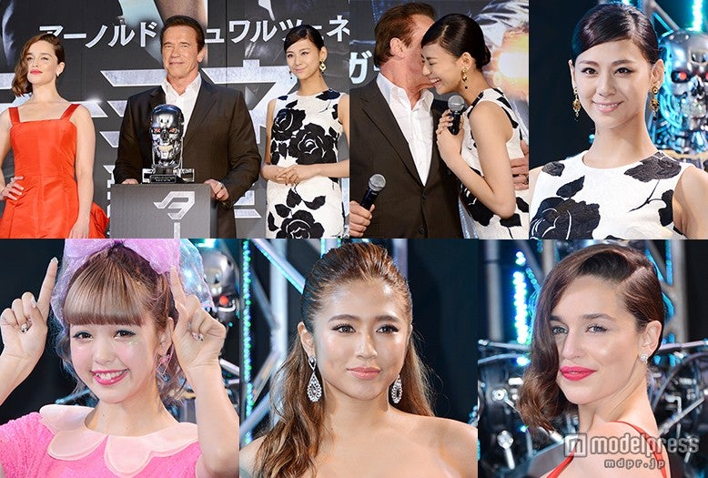 西内まりや、今井華、藤田ニコルがシュワちゃん来日で集結＜ターミネータージャパンプレミア写真特集＞