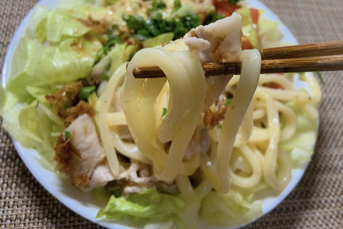 サラダうどん