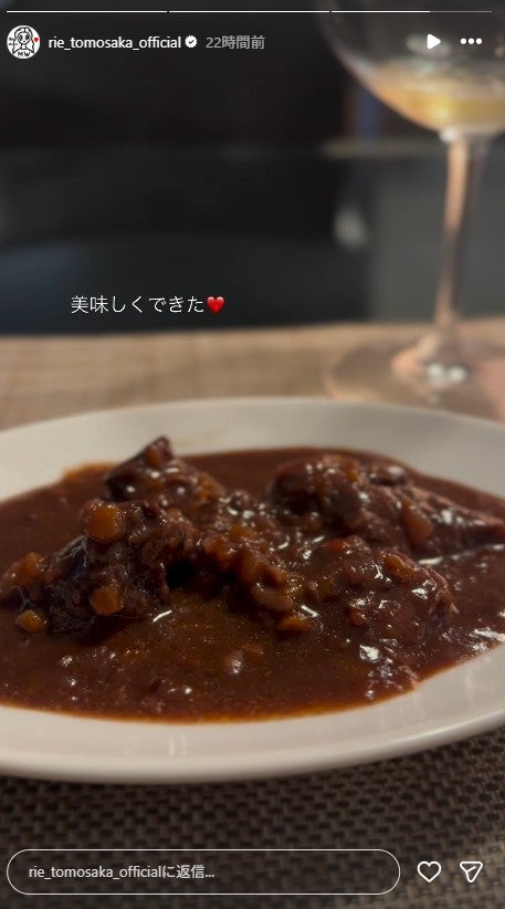 ともさかりえInstagramストーリーズより
