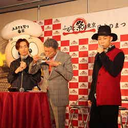 （左から）EXILE・TETSUYA、小倉智昭、USA