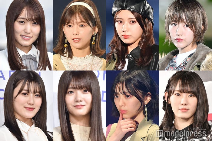 櫻坂46メンバー/(左から時計回りに)菅井友香、渡邉理佐、小林由依、土生瑞穂、小池美波、森田ひかる、田村保乃、守屋茜(C)モデルプレス