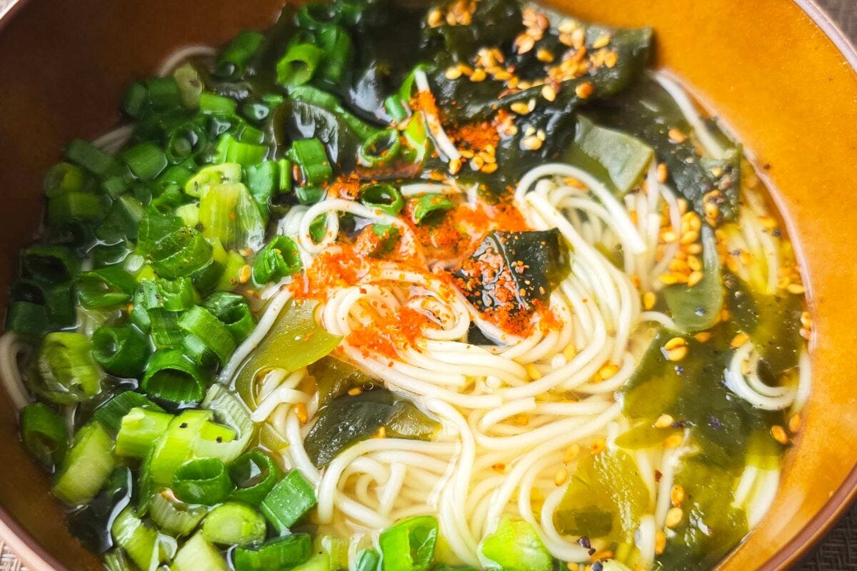 わかめにゅうめん・一味