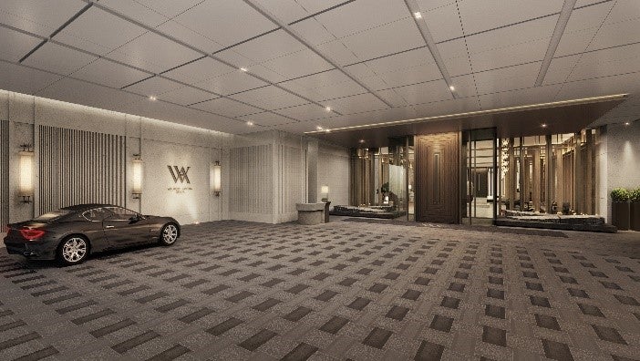 ウォルドーフ・アストリア大阪「1階車寄せ」（イメージ）／画像提供：ヒルトン