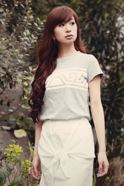 グラフィックプリント半袖Tシャツ「DOUBLE STANDARD CLOTHING」3,600円（税抜）