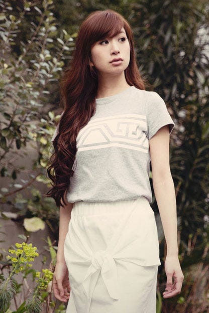 グラフィックプリント半袖Tシャツ「DOUBLE STANDARD CLOTHING」3,600円(税抜)