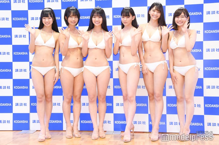 (左から)ぴーぴる、夏目綾、豊田ルナ、吉澤遥奈、山口はのん、桜田茉央 (C)モデルプレス