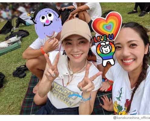 倉科カナ、家族でフェスへ 妹との写真公開に「美人姉妹」「雰囲気似てる」の声