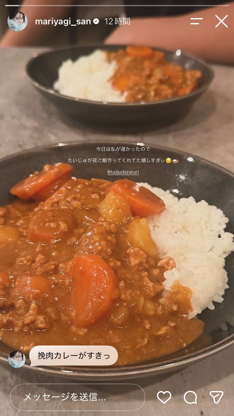 永尾まりやInstagramストーリーズより