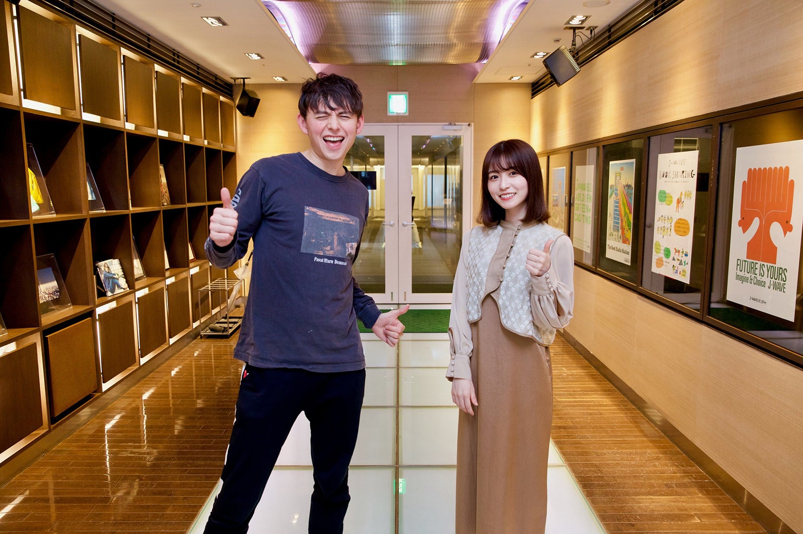 ハリー杉山、長濱ねる （画像提供：J-WAVE）