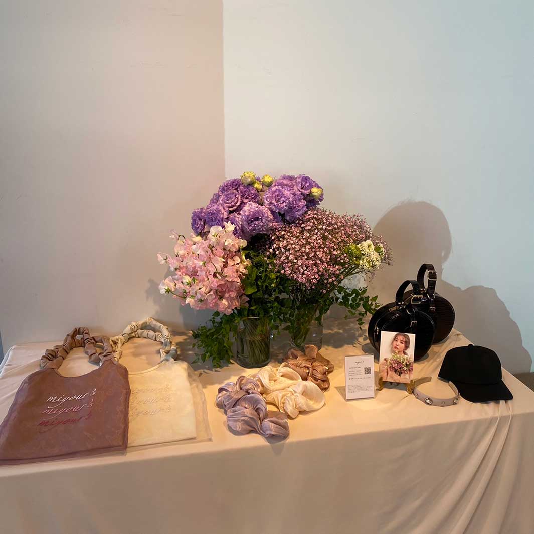 三上悠亜プロデュースブランド「miyour’s」展示会の様子（提供写真）