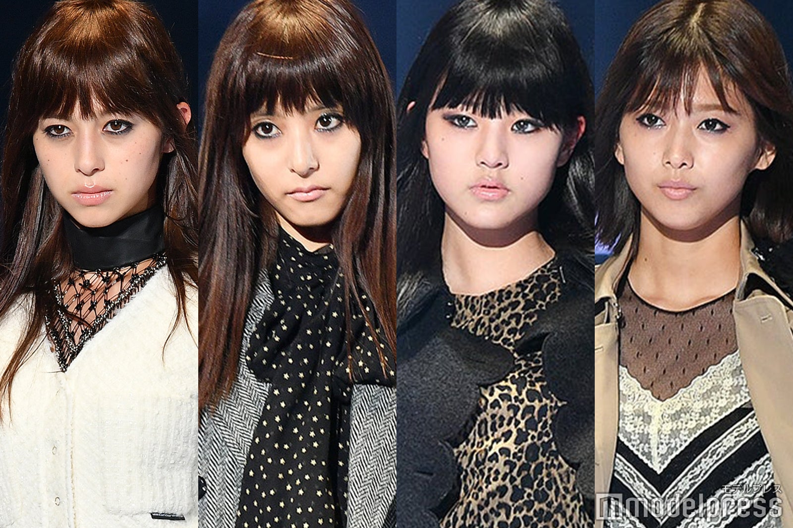 （左から）中条あやみ、新木優子、チャン・ウォニョン、渡邉理佐（C）モデルプレス