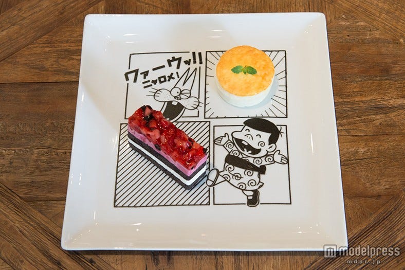 ニャロメやバカボンがフードに 人気漫画の空間が原宿に誕生