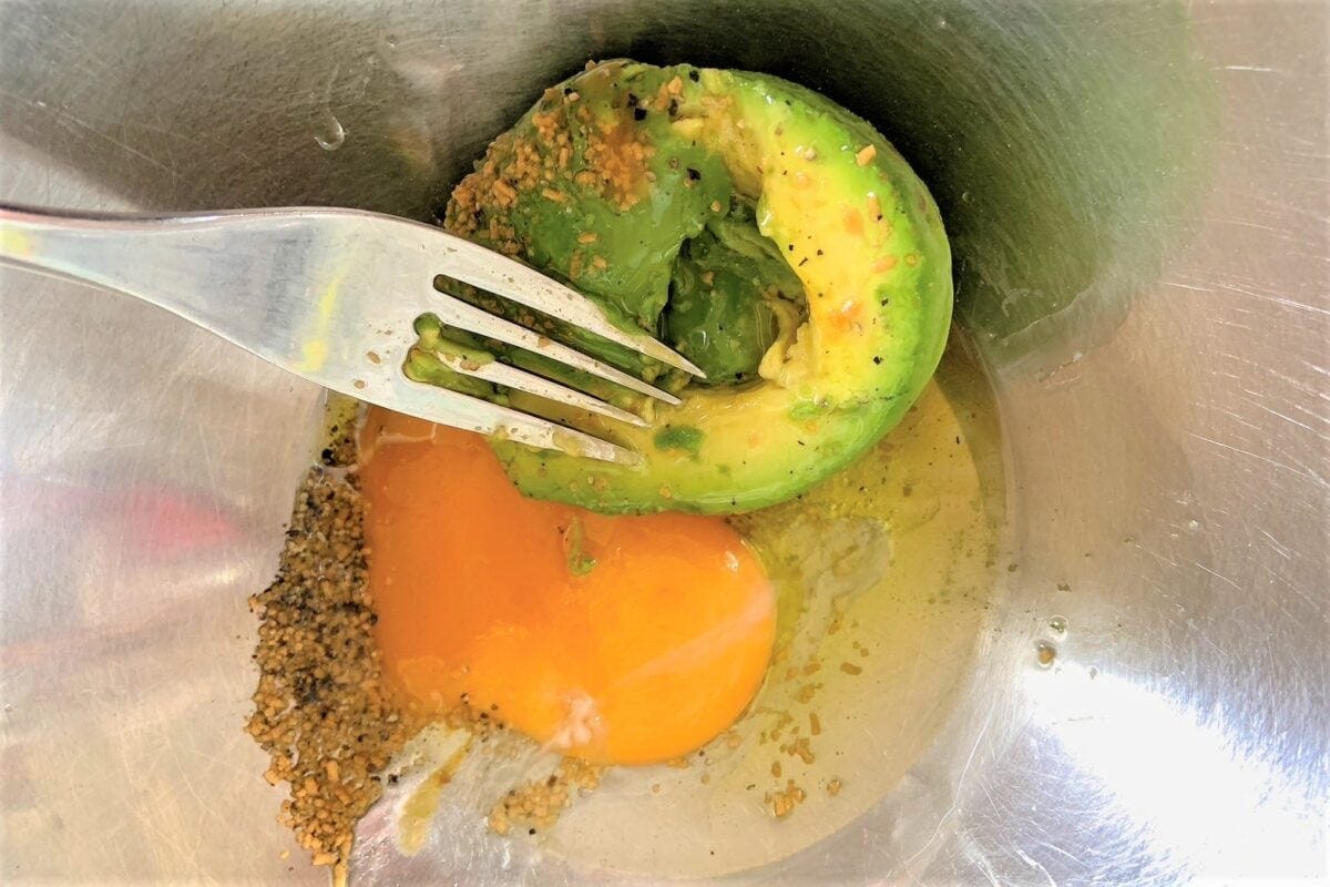 アボカドカルボナーラそうめん