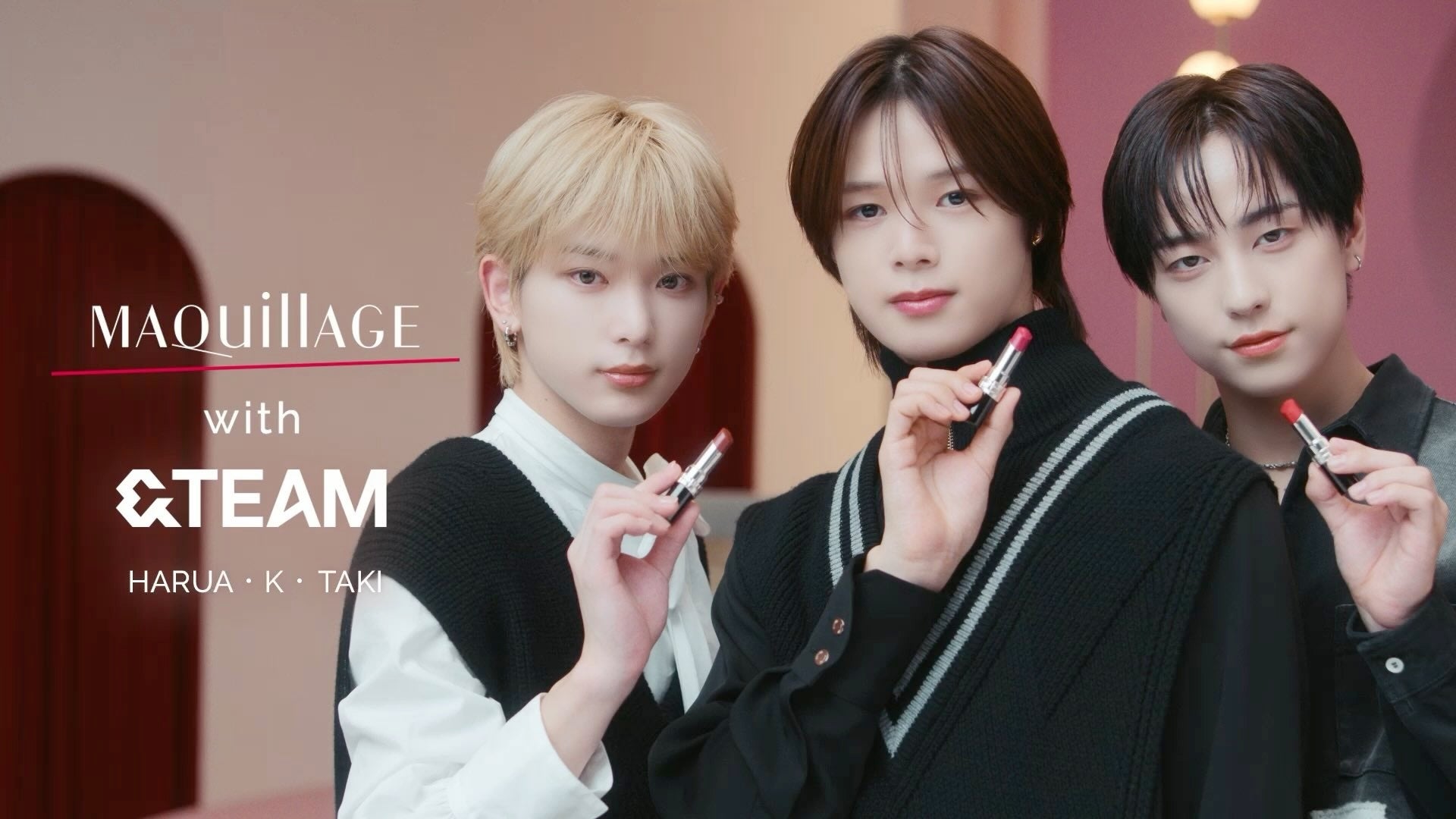 &TEAM「マキアージュ」スペシャル動画「HARUA・K・TAKI篇」（提供写真）