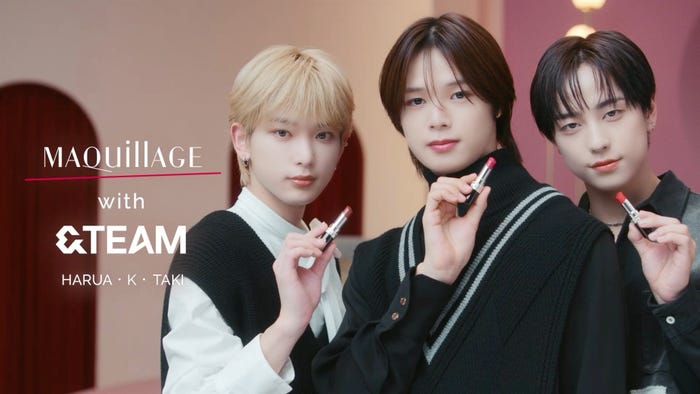 &TEAM「マキアージュ」スペシャル動画「HARUA・K・TAKI篇」(提供写真)