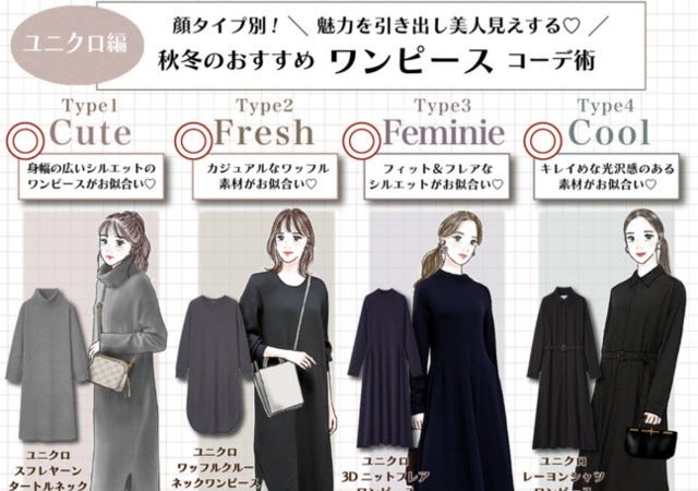 ユニクロ Guで買える 顔タイプ別 おすすめワンピース バランスコーデ術 モデルプレス ユニクロ Guで買える 顔タイプ別 おすすめワンピース バランスコーデ術 モデルプレス