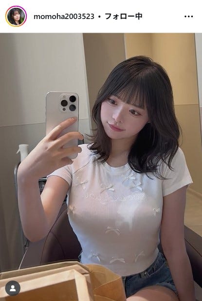 高鶴桃羽Instagramより