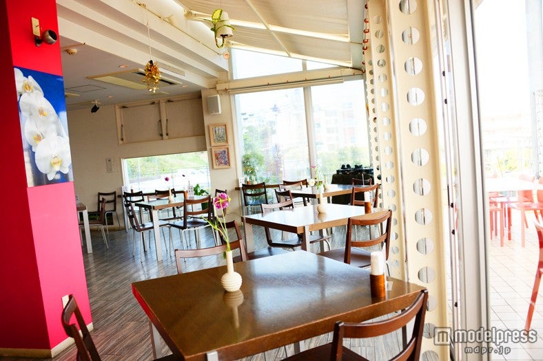 至る所で目につく花が気分を高めてくれる