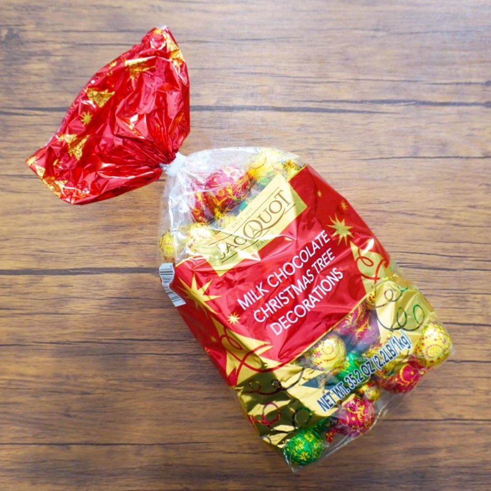 ミルクチョコレートクリスマスツリーデコレーション