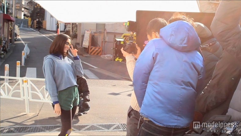 水原希子／新CM「“Tokyo Pop” Zoff Running篇」メイキングショット