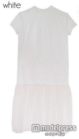 HONEY MI HONEYチュールカットソーワンピース 「DOUBLE HEART」14,040円（税込）