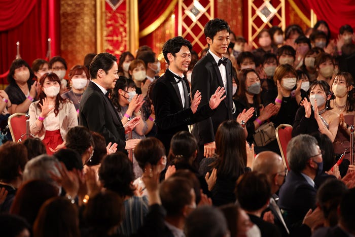 阿部サダヲ、妻夫木聡、松坂桃李(写真提供:東京写真記者協会)