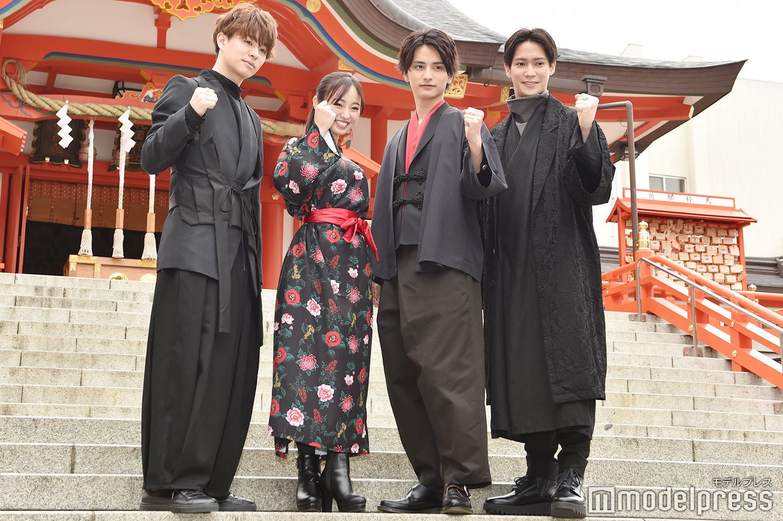 （左から）高橋龍輝、今泉佑唯、瀬戸利樹、味方良介 （C）モデルプレス