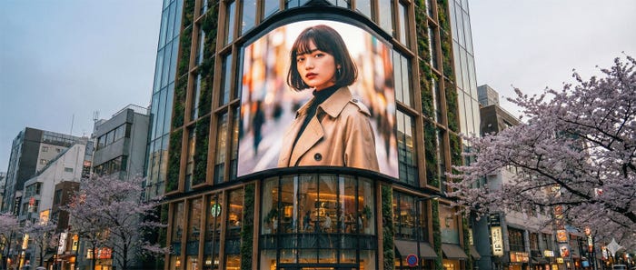 大型ビジョン掲載イメージ(C)モデルプレス