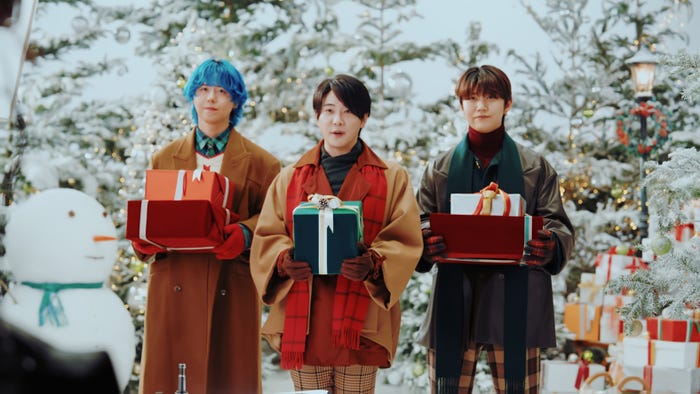 Mrs. GREEN APPLE/新TV CM「Mrs. GREEN APPLEの冬の大作戦」篇メイキング(提供写真)