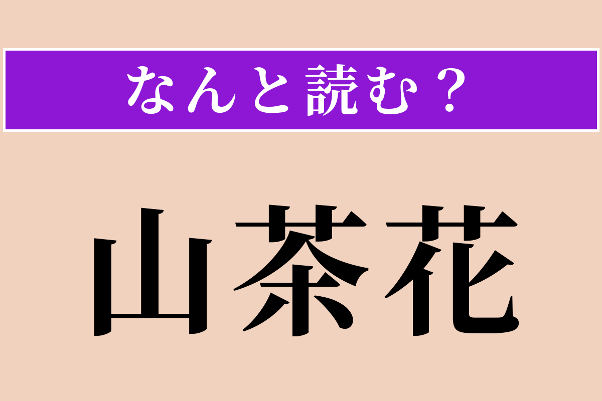 【難読漢字】「山茶花」正しい読み方は？ 童謡「たきび」にも登場する冬の花です