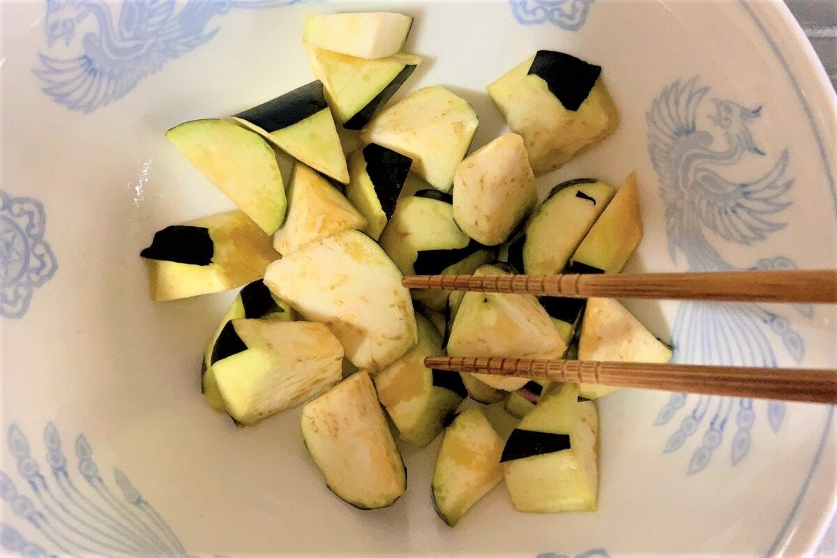 さっぱり豚なすポン酢うどん
