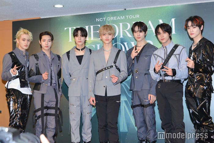 NCT DREAM(左から)マーク、ロンジュン、ジェノ、ジェミン、チソン、ヘチャン、チョンロ (C)モデルプレス
