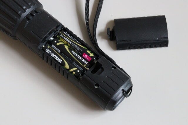 2WAY懐中電灯　電池