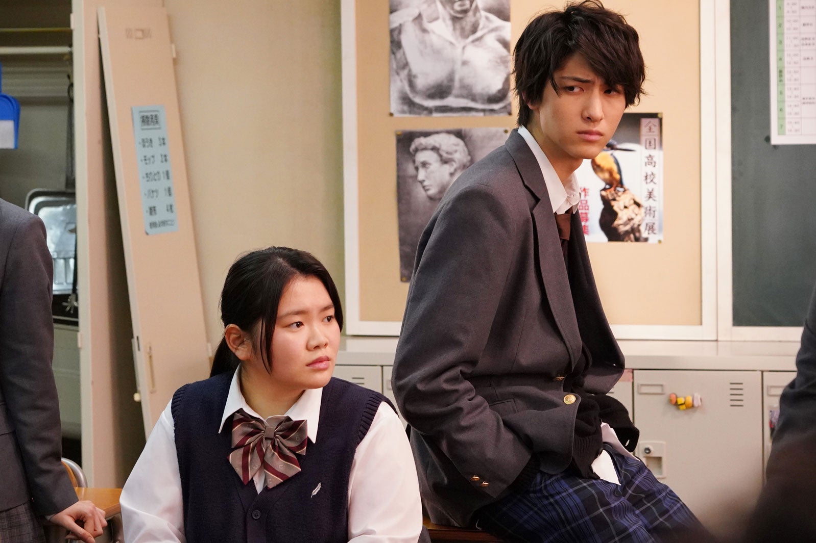 富田望生・ 古川毅／「3年A組 ―今から皆さんは、人質です―」第7話より（C）日本テレビ