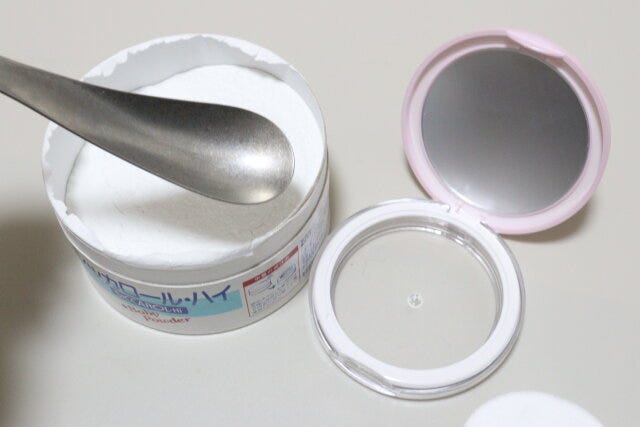 ミラー付パウダーケース（パフ入）　詰め替え